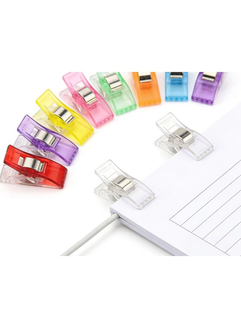 Mordely Multicoloured Plastic Sewing Clips, Fabric Clips, Wonder Clips, Sewing Accessories, Sewing Machine Aid for Sewing, Quilting Clips, Mixed Colour (Pack of 50) - Image 3